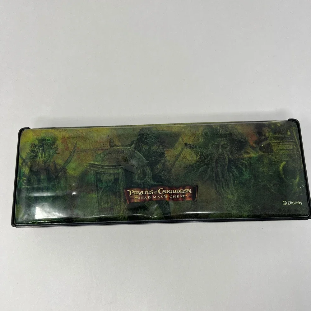 Disney Pirates of the Caribbean Pencil Case 10 Inch Black Jack Sparrow Skull